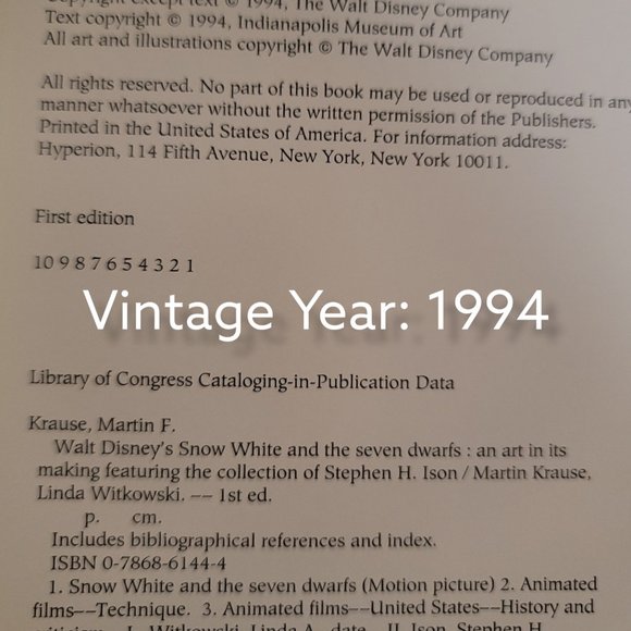 Walf Disney Snow White & the Seven Dwarfs An Art In Its Making Collectible Book - Picture 6 of 9